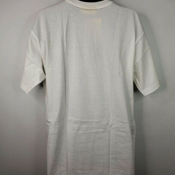 Vintage 90s Manila T-Shirt Mens XL White Neon Fish Tourist Puffy Paint Deadstock - Picture 3 of 5